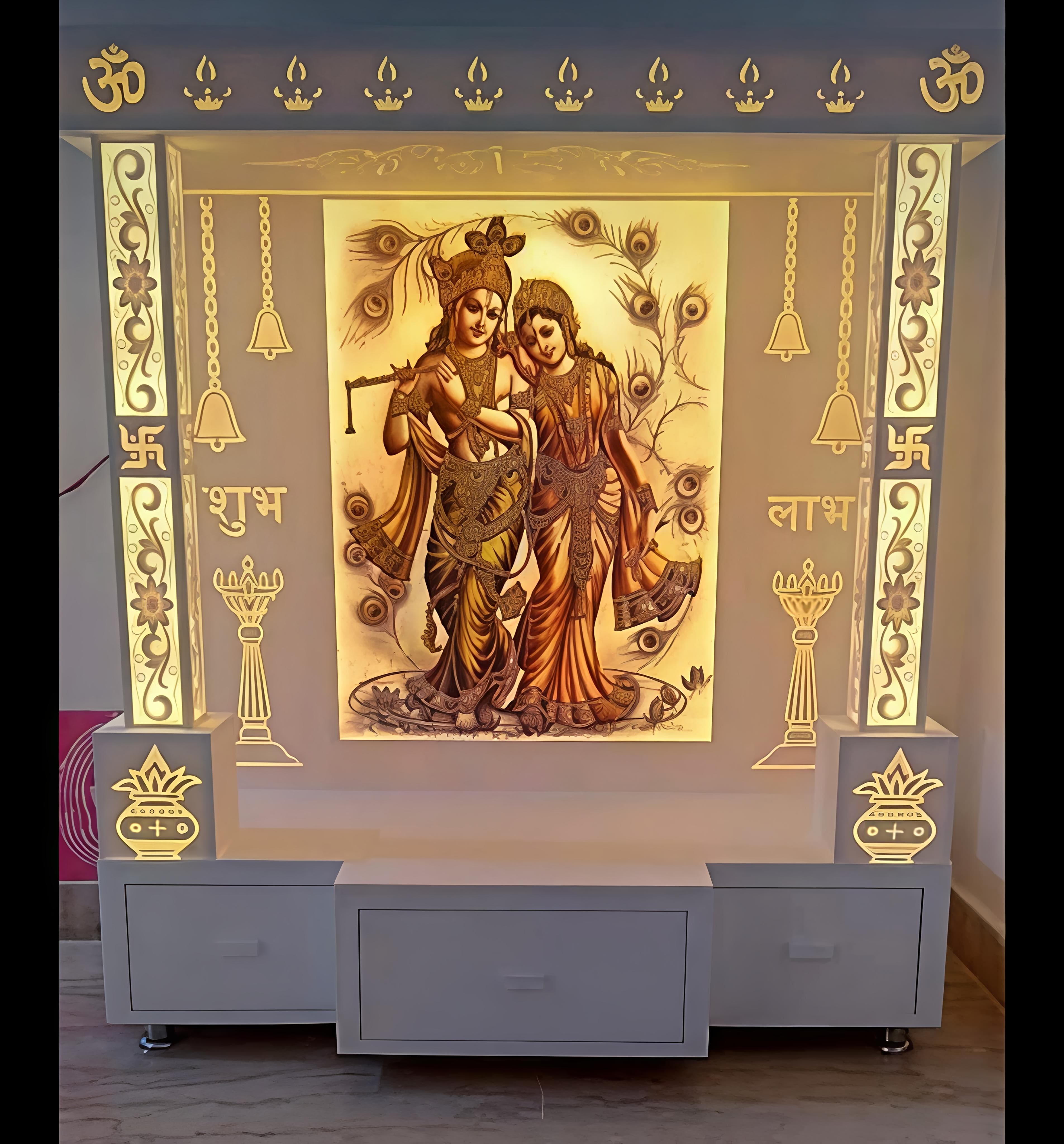 Lotus Carved Marble — Varanasi